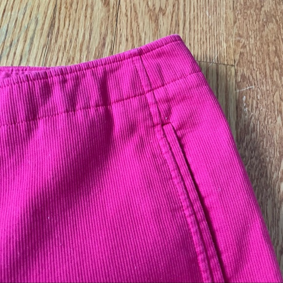 Bright Pink Stretch Corduroy Pants - Picture 3 of 7